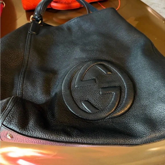 Gucci Black Leather Shoulder Bag - Picture 6 of 7